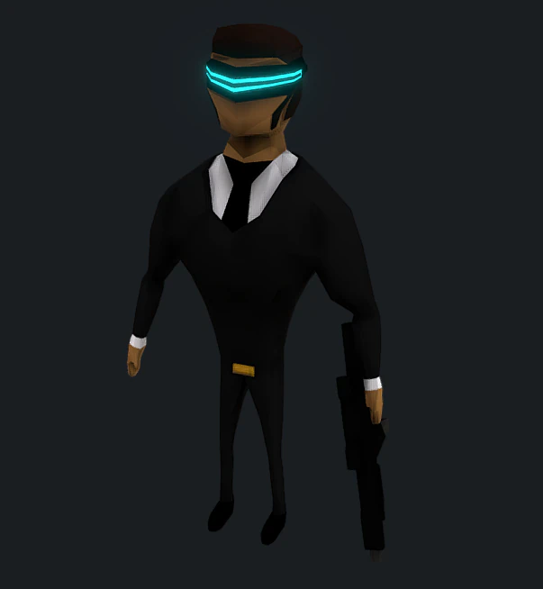 Agente segreto Modello 3D .c4d .max .obj .3ds .fbx .stl .blend 