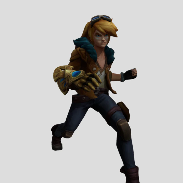 Ezreal 3D Model .c4d .max .obj .3ds .fbx .stl .blend 