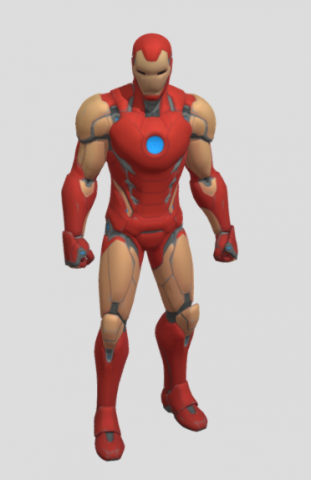 Iron man Modello 3D .c4d .max .obj .3ds .fbx .stl .blend 