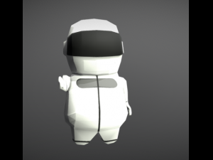 Cartoon Space Man 3D Model