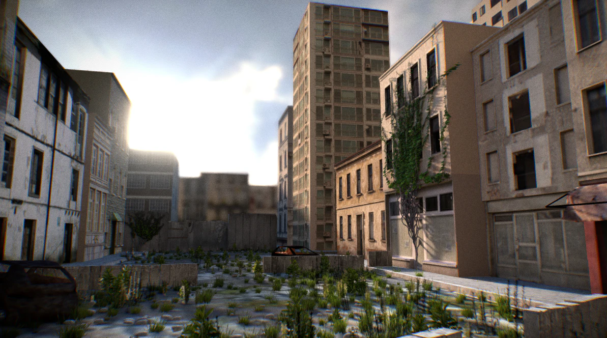 City scene 3D Model .c4d .max .obj .3ds .fbx .stl .blend 