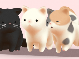Cats 3D Model