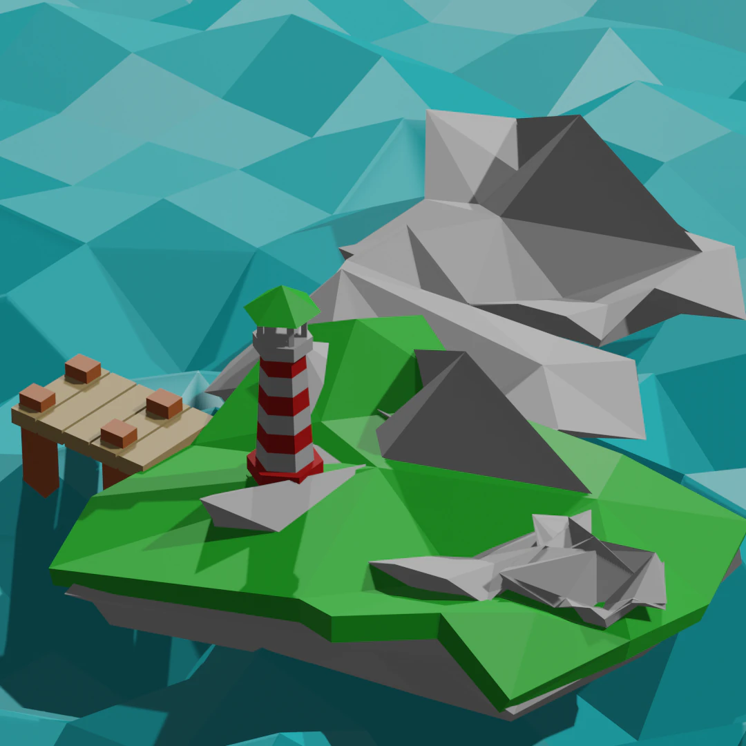 Lighthouse 3D Model .c4d .max .obj .3ds .fbx .stl .blend 