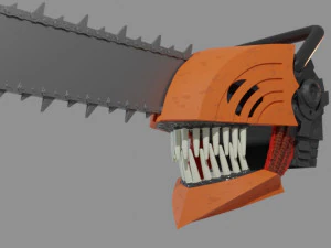 HOMEM SERRA CAPACETE M&Aacute;SCARA FAN ART PARA COSPLAY Modelo de Impressão 3D