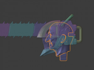CHAIN SAW MAN HELMET MASK FAN ART FOR COSPLAY Modèles 3D en vedette