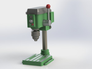Bench Drill Machine Miniature 3D Print Model