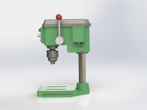 Bench Drill Machine Miniature 3D Print Model