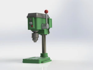 Bench Drill Machine Miniature 3D Print Model