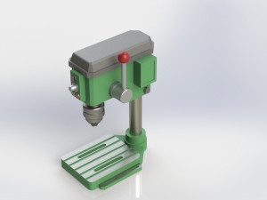Bench Drill Machine Miniature Modello di stampa 3D