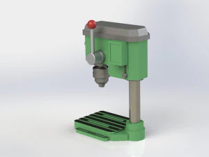 Bench Drill Machine Miniature 3D Print Model