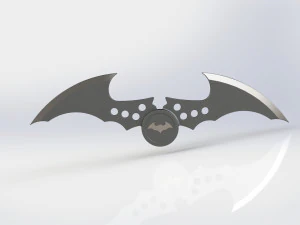 Batarang R&eacute;plique Batman Arkham Fan Art Modèles 3D en vedette