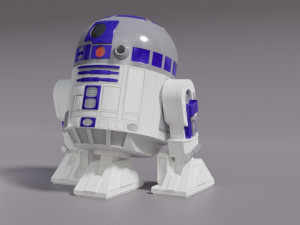R2D2 Chibi Fan Art 3D Print Model