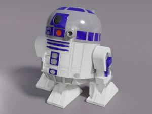 R2D2 Chibi Fan Art 3D Print Model