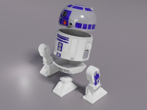 R2D2 Chibi Fan Art Modelo de impresión 3D