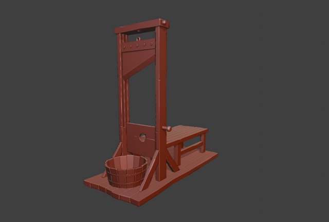 Guillotine Miniature Modèles 3D en vedette .c4d .max .obj .3ds .fbx .stl .blend 