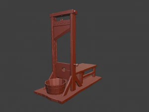 Miniatura de guillotina Modelo de impresión 3D