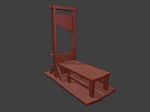 Guillotine Miniature Modèles 3D en vedette