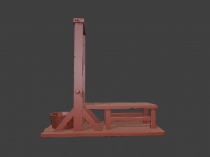 Guillotine Miniature Modèles 3D en vedette
