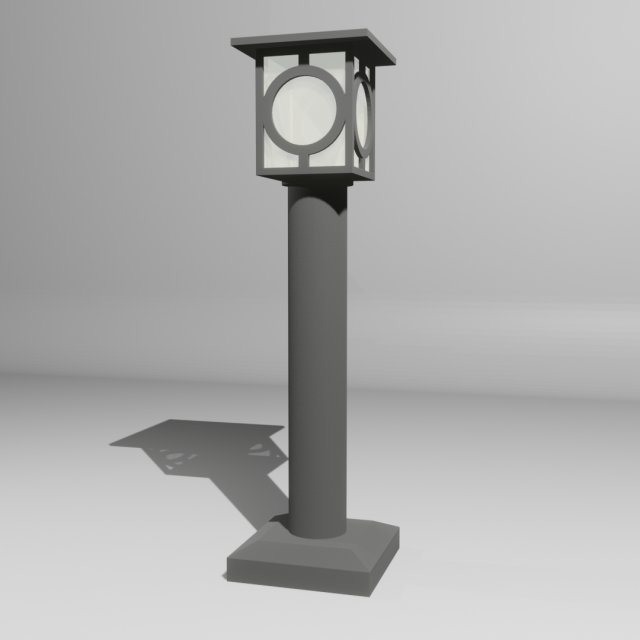 Stand Lamp Miniature 3D Print Model .c4d .max .obj .3ds .fbx .stl .blend 