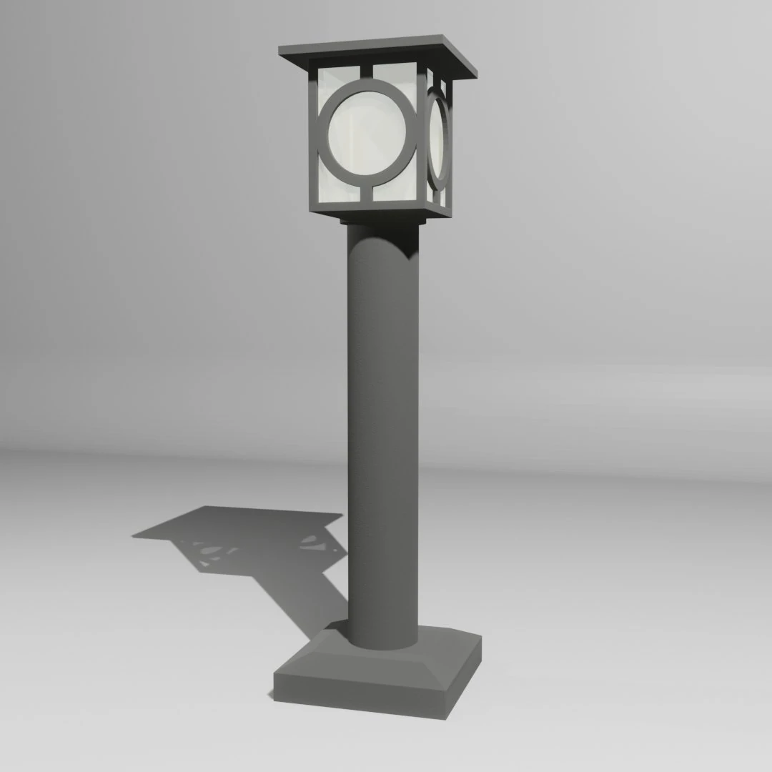 Stand Lamp Miniature 3D Print Model .c4d .max .obj .3ds .fbx .stl .blend 