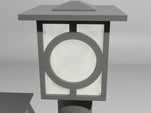 Stand Lamp Miniature 3D Print Model