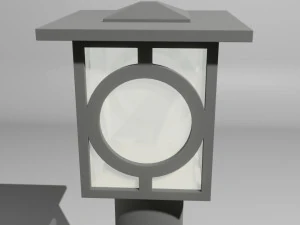 Stand Lamp Miniature 3D Print Model