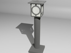 Stand Lamp Miniature 3D Print Model