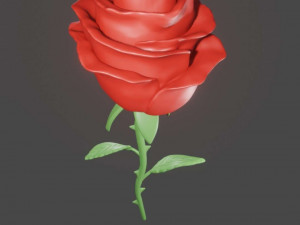 Rose Flower for 3D Printing 3D-Druckmodell