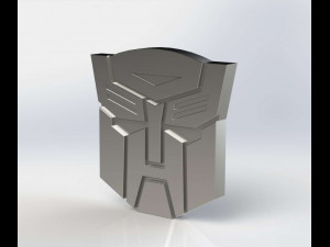 Transformers Logo Autobot and Decepticon 3D प्रिंट मॉडल