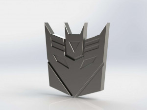 Transformers Logo Autobot and Decepticon Modèles 3D en vedette