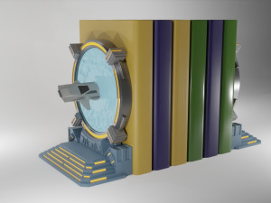Portal Starship Bookend 3D Print Model