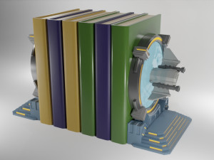 Portal Starship Bookend 3D Print Model