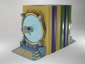 Portal Starship Bookend 3D Print Model