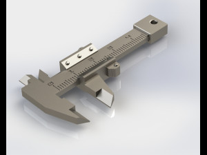 Mini Vernier Caliper 3Dプリントモデル