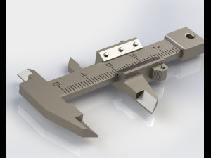 Mini Vernier Caliper 3D 打印模型