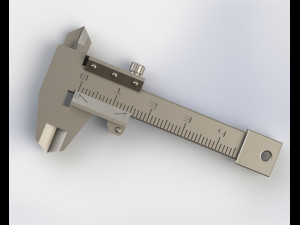 Mini Vernier Caliper 3D 打印模型