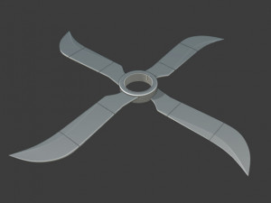 Demon Wind Shuriken Fan Art Naruto Sasuke Cosplay 3Dプリントモデル