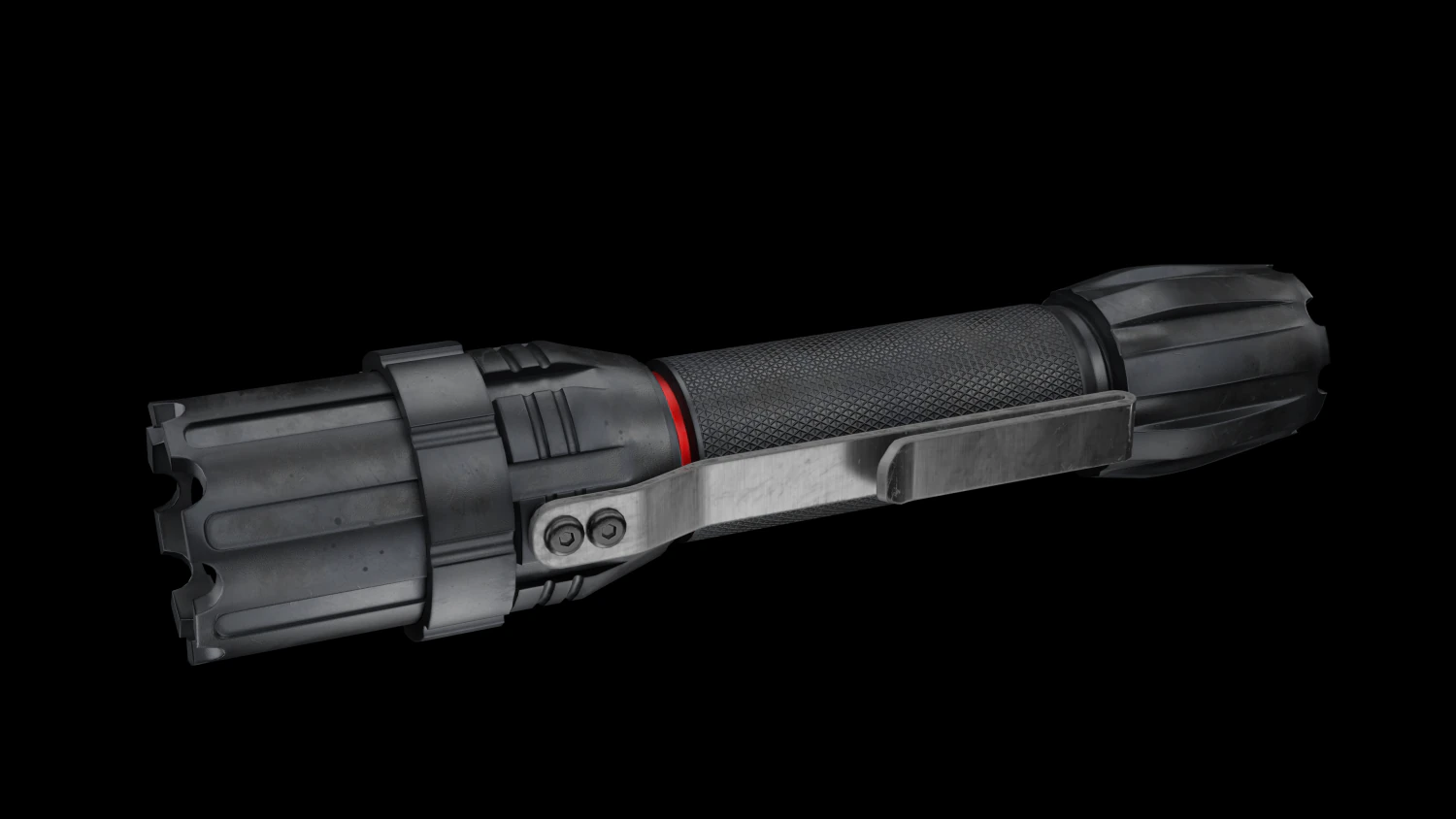 Flashlight 3D Model .c4d .max .obj .3ds .fbx .stl .blend 