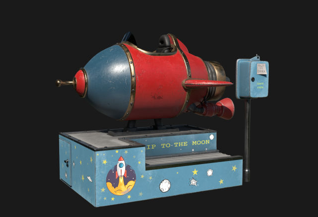 Rocket 3D Model .c4d .max .obj .3ds .fbx .stl .blend 