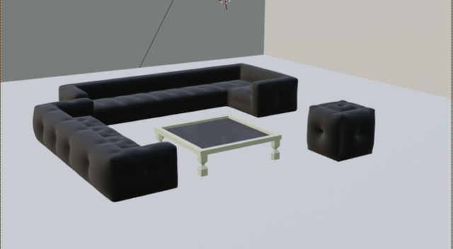 Furniture Sofa 2 Table 3D 模型 .c4d .max .obj .3ds .fbx .stl .blend