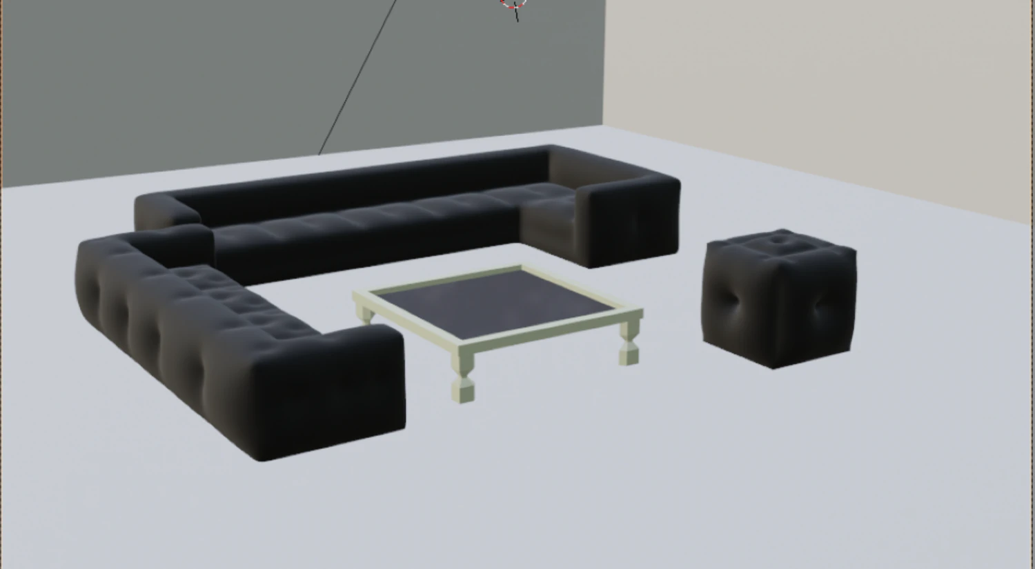Furniture Sofa 2 Table 3D Model .c4d .max .obj .3ds .fbx .stl .blend