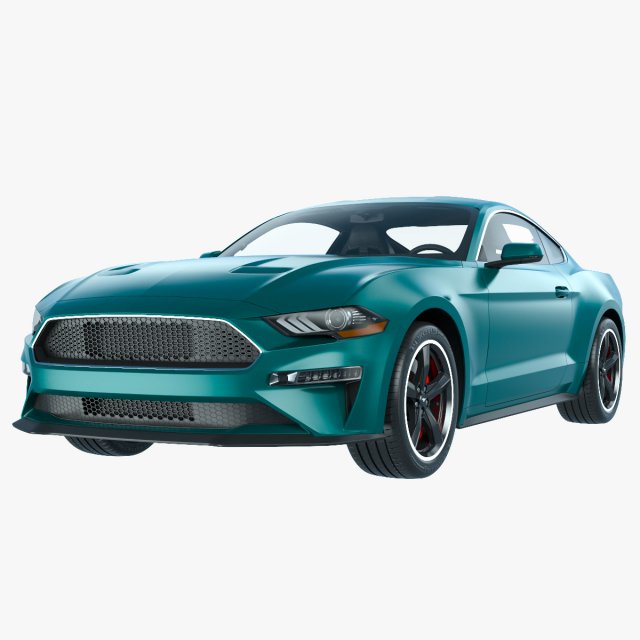 Ford-Mustang Bullit 2020 3D Model .c4d .max .obj .3ds .fbx .stl .blend 
