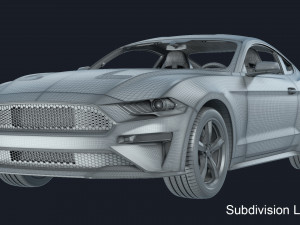 Ford-Mustang Bullit 2020 3D Model