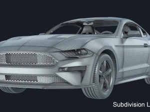 Ford-Mustang Bullit 2020 3D Model