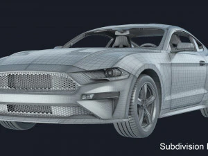 Ford-Mustang Bullit 2020 3D Model
