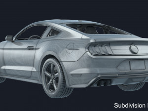 Ford-Mustang Bullit 2020 3D Model
