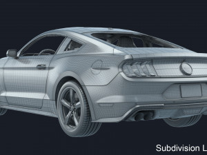 Ford-Mustang Bullit 2020 3D Model