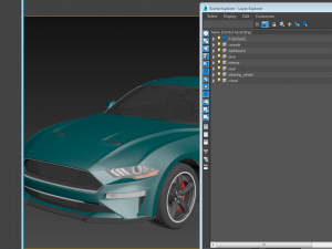 Ford-Mustang Bullit 2020 3D Model
