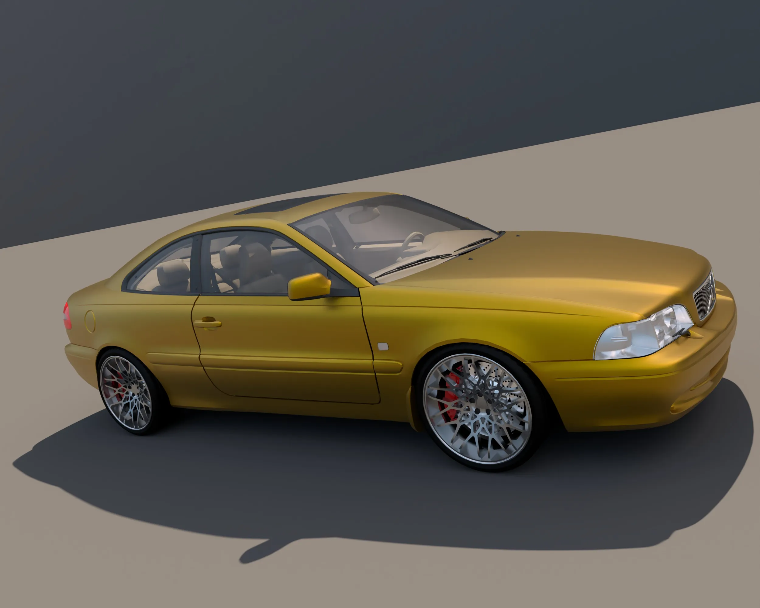 Volvo C70 I 3D Model .c4d .max .obj .3ds .fbx .stl .blend 