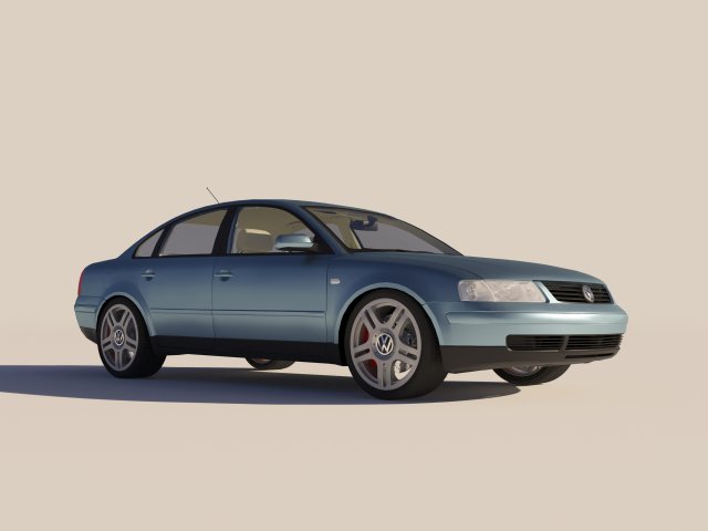 Volkswagen Passat V Model 3D .c4d .max .obj .3ds .fbx .stl .blend 